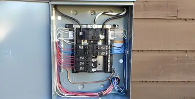 electrical panel upgrade service featuring newly installed electrical panel wired by licensed electricians in Orlando, FL