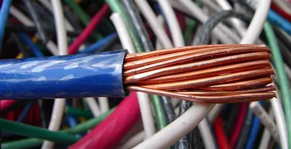 electrical wiring services showing exposed copper conductors and cable preparation in Orlando, FL