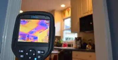 home energy audit service using thermal imaging to evaluate electrical efficiency inside a home in Orlando, FL