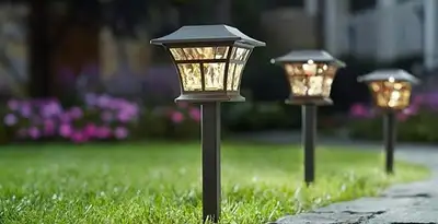 landscape lighting installation services with professionally installed pathway lights in Orlando, FL