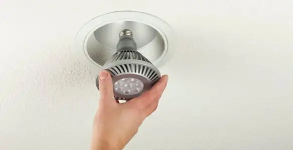 lighting installation service featuring recessed ceiling light installed by licensed professionals in Orlando, FL