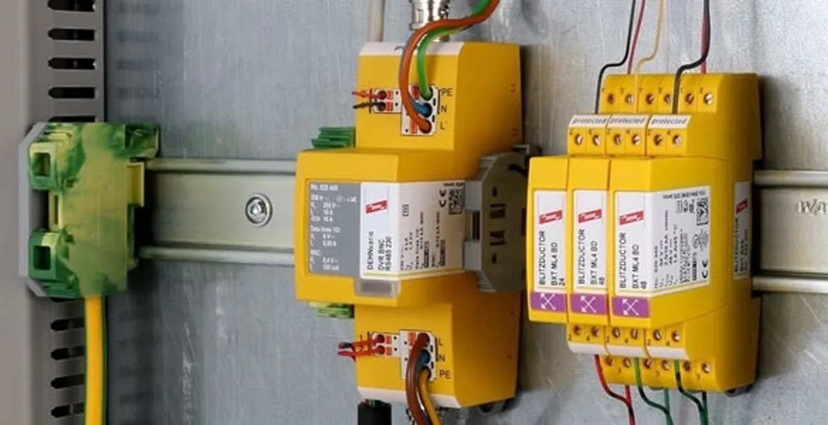 lightning surge protection system with surge suppressors installed by electrical service professionals in Orlando, FL