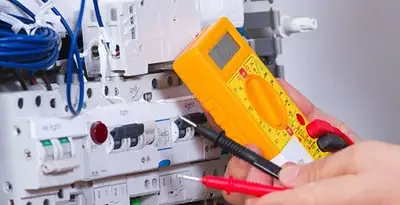 Residential electrician testing home electrical panel for safety and performance in Orlando, FL