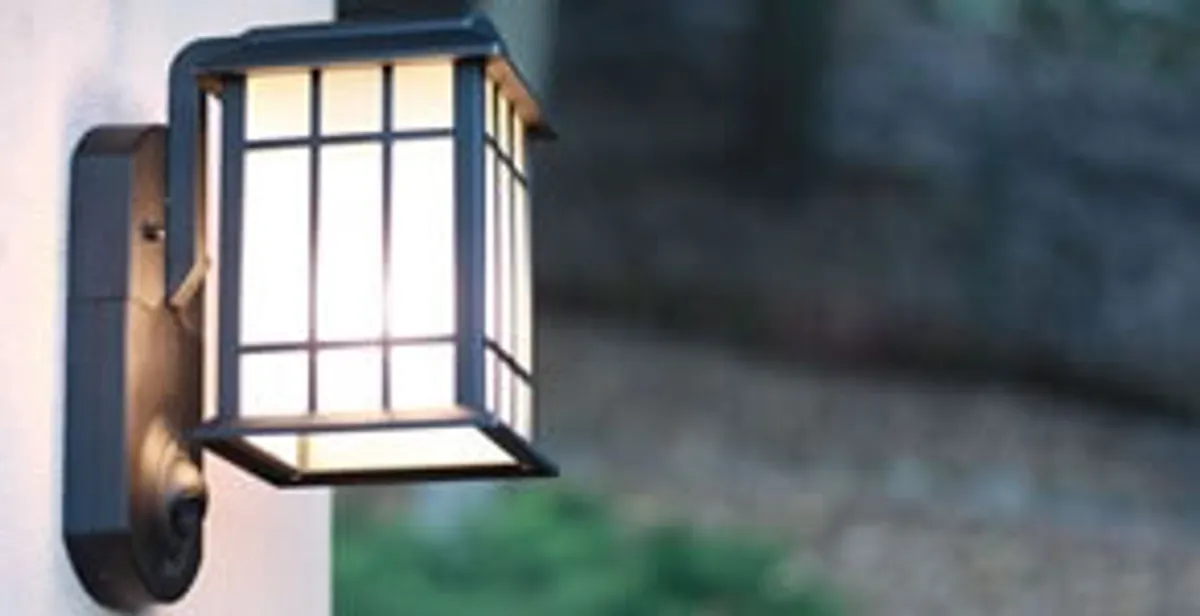 security light installation services with professionally mounted exterior wall light in Orlando, FL
