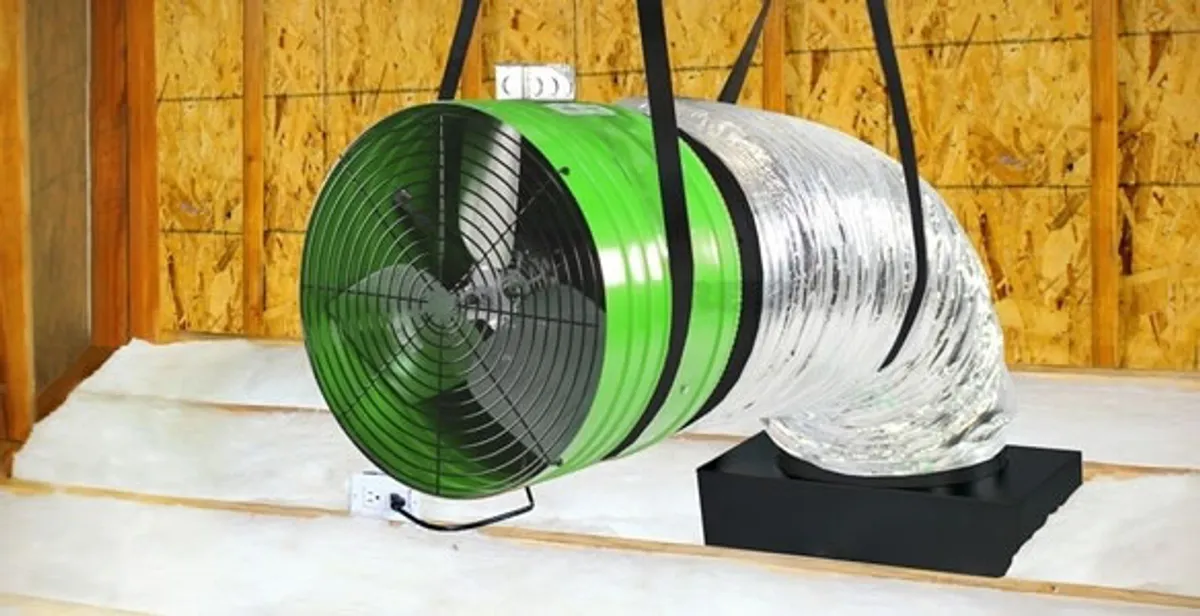 whole house fan installation services with professionally mounted ventilation fan system in Orlando, FL