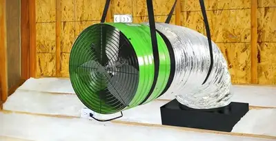 whole house fan installation services with professionally mounted ventilation fan system in Orlando, FL
